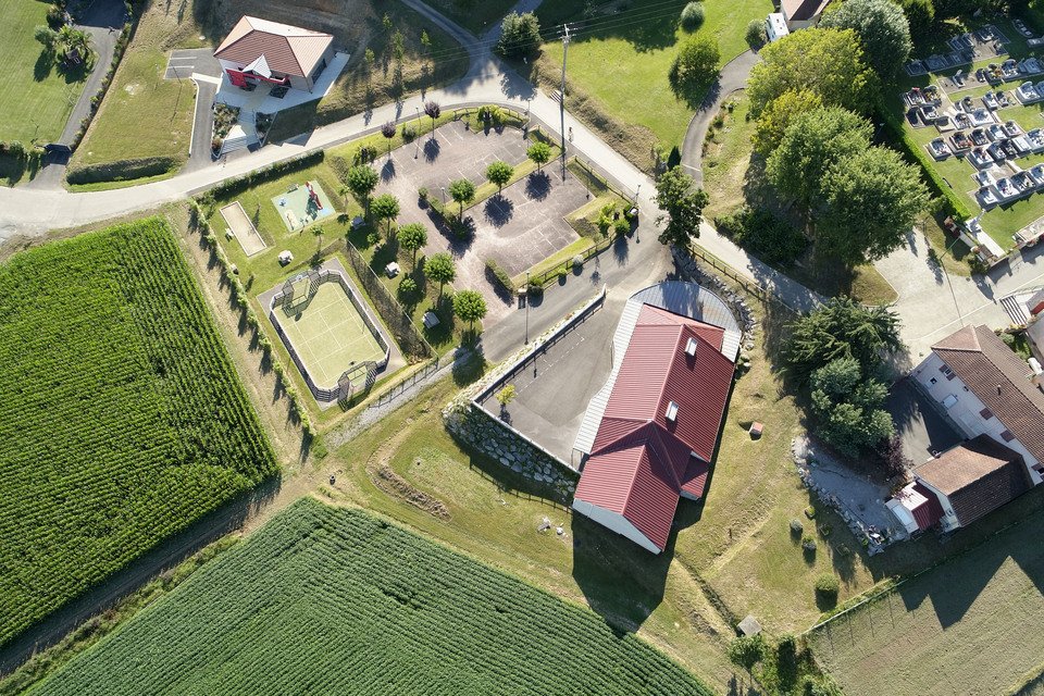 Capture photo par drone de fin de chantier d'un amenagement