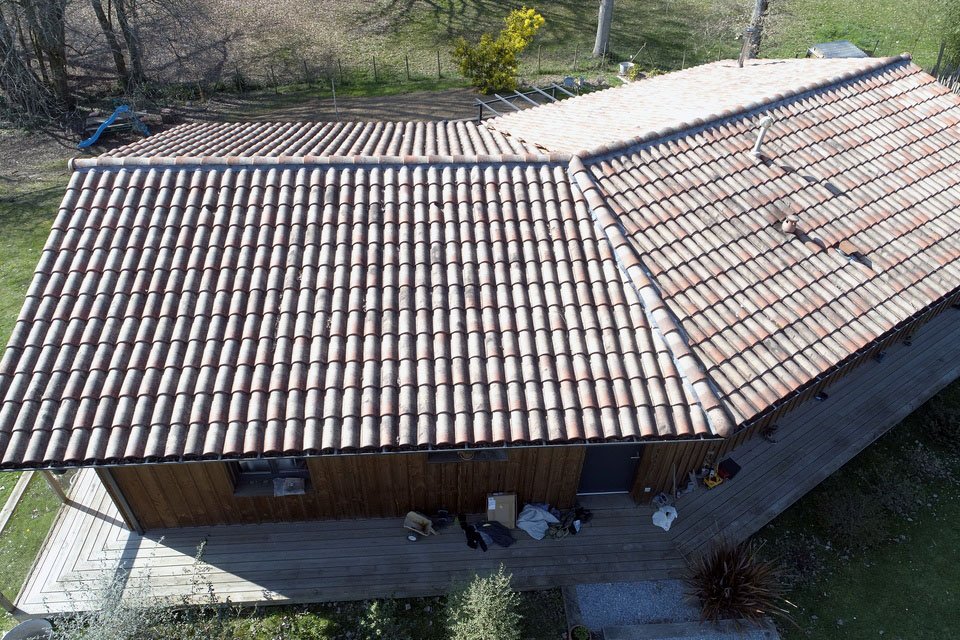 Inspection de toiture avec drone